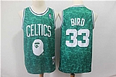 Celtics Bape 33 Larry Bird Green Hardwood Classics Jersey,baseball caps,new era cap wholesale,wholesale hats